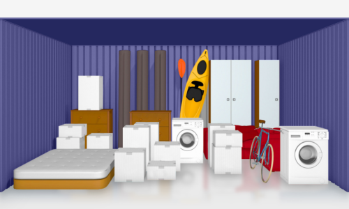 Example of a 200 square feet storage unit